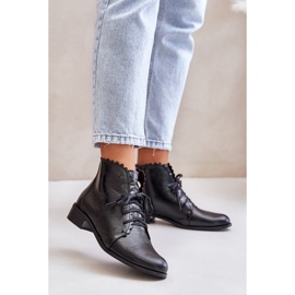 Zazoo 2964 Botas Planas de Piel, Negro 5