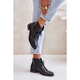Zazoo 2964 Botas Planas de Piel, Negro 7
