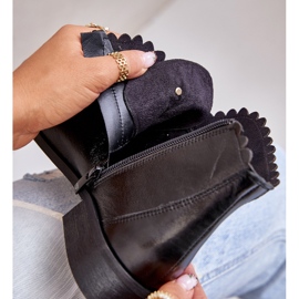 Zazoo 2964 Botas Planas de Piel, Negro 3