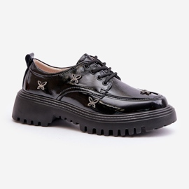 Zapatos Mujer Charol Con Adornos Piel Natural Artiker 55C1011 Negro 4