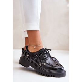 Zapatos Mujer Charol Con Adornos Piel Natural Artiker 55C1011 Negro 5