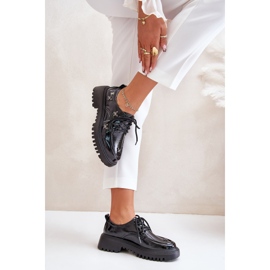 Zapatos Mujer Charol Con Adornos Piel Natural Artiker 55C1011 Negro 6