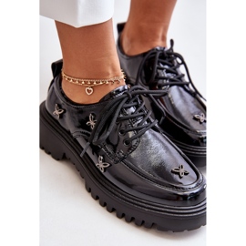 Zapatos Mujer Charol Con Adornos Piel Natural Artiker 55C1011 Negro 7