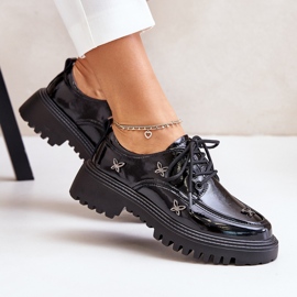 Zapatos Mujer Charol Con Adornos Piel Natural Artiker 55C1011 Negro 8