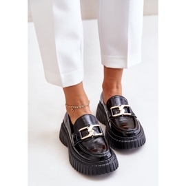 Zazoo 20176 Zapatos Mocasines Mujer Charol, Piel Natural, Negro 6