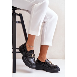 Zazoo 20176 Zapatos Mocasines Mujer Charol, Piel Natural, Negro 7