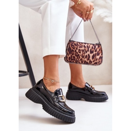 Zazoo 20176 Zapatos Mocasines Mujer Charol, Piel Natural, Negro 8