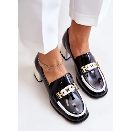 Zapatos De Mujer Lacados Con Tacón Alto Con Decoración Artiker 55C1002 Negro 6