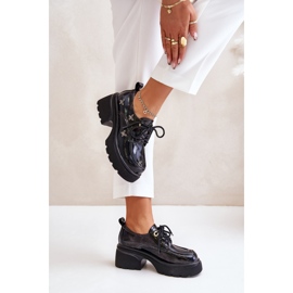 Zapatos Mujer Charol Con Adornos Piel Natural Artiker 55C0419 Negro 5