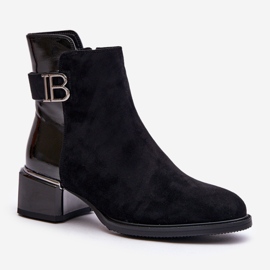 S.Barski Botas Elegantes De Tacón Alto Con Aislamiento MR880-040 Negro 5