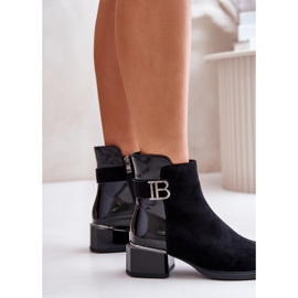 S.Barski Botas Elegantes De Tacón Alto Con Aislamiento MR880-040 Negro 7
