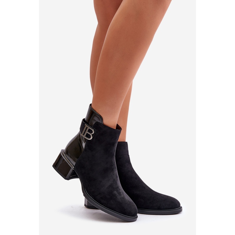 S.Barski Botas Elegantes De Tacón Alto Con Aislamiento MR880-040 Negro 1 S.Barski Botas Elegantes De Tacón Alto Con Aislamiento MR880-040 Negro 1