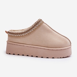 Botas de nieve para mujer con plataforma y forro de pelo, beige claro Remenia 4