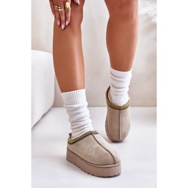 Botas de nieve con plataforma para mujer aisladas con pelo, verde, Remenia 6