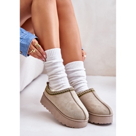 Botas de nieve con plataforma para mujer aisladas con pelo, verde, Remenia 11