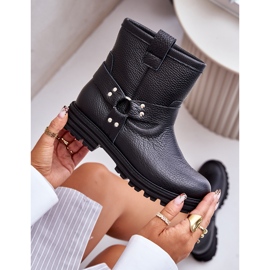 Botas Planas Mujer Piel Lewski 3610 Negro 9