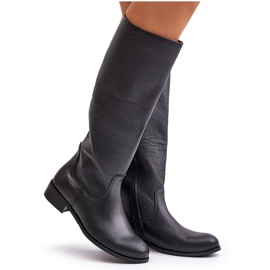 Lewski Botas Media Caña Mujer Piel Cremallera Izquierda 3616 Negro 11