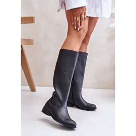 Lewski Botas Media Caña Mujer Piel Cremallera Izquierda 3616 Negro 3