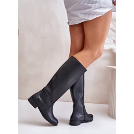 Lewski Botas Media Caña Mujer Piel Cremallera Izquierda 3616 Negro 7