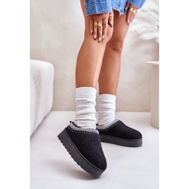 Botas De Nieve De Mujer Con Plataforma Y Bordado, Negro Tirisa 2