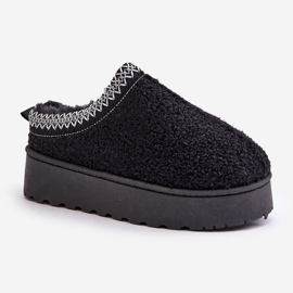 Botas De Nieve De Mujer Con Plataforma Y Bordado, Negro Tirisa 4