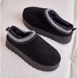 Botas De Nieve De Mujer Con Plataforma Y Bordado, Negro Tirisa 8