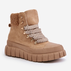 Botas Trapper Aislantes para Mujer con Plataforma, Marrón Alcyhen 5