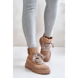 Botas Trapper Aislantes para Mujer con Plataforma, Marrón Alcyhen 4