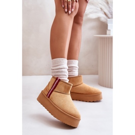 Botas de nieve con plataforma Lomessa camel con aislamiento para mujer beige 2 Botas de nieve con plataforma Lomessa camel con aislamiento para mujer beige 2