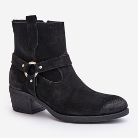 Zazoo 60477 Botines de tacón alto con aislamiento de ante, negro 4