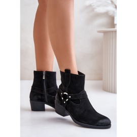 Zazoo 60477 Botines de tacón alto con aislamiento de ante, negro 3