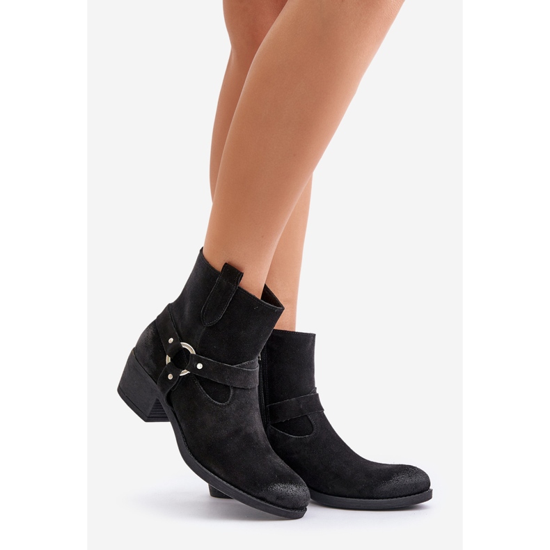 Zazoo 60477 Botines de tacón alto con aislamiento de ante, negro 1