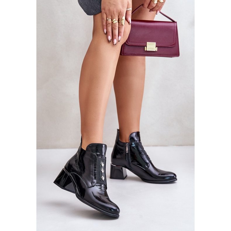 Zazoo 60504 Botines De Charol, Aislados, Negro 2 Zazoo 60504 Botines De Charol, Aislados, Negro 2