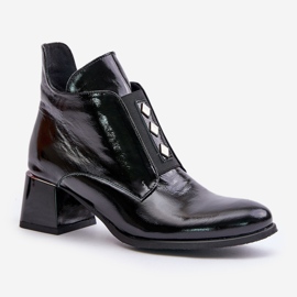 Zazoo 60504 Botines De Charol, Aislados, Negro 4