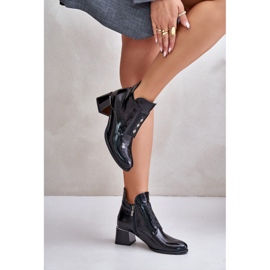 Zazoo 60504 Botines De Charol, Aislados, Negro 5