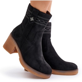 Botas cálidas de tacón alto para mujer Vailia negra negro 10