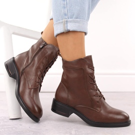 Botas de piel de mujer marrones de Sergio Leone marrón 12