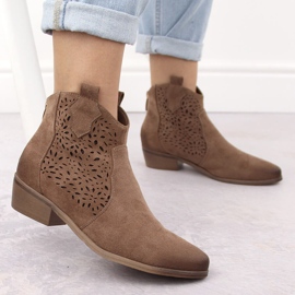 Botas cowboy aislantes de mujer marrón Potocki SZ12189 5