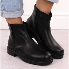 Botines de mujer de piel con aislamiento negro Sergio Leone BT345-S 14