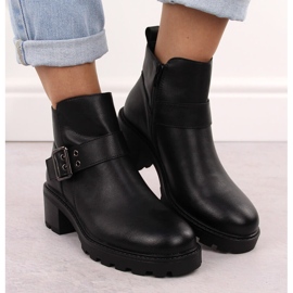 Botines aislantes de piel para mujer negro Sergio Leone BT720-S 6