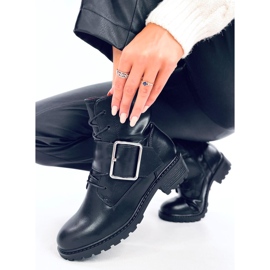 Botas con cordones Billy Black negro 4