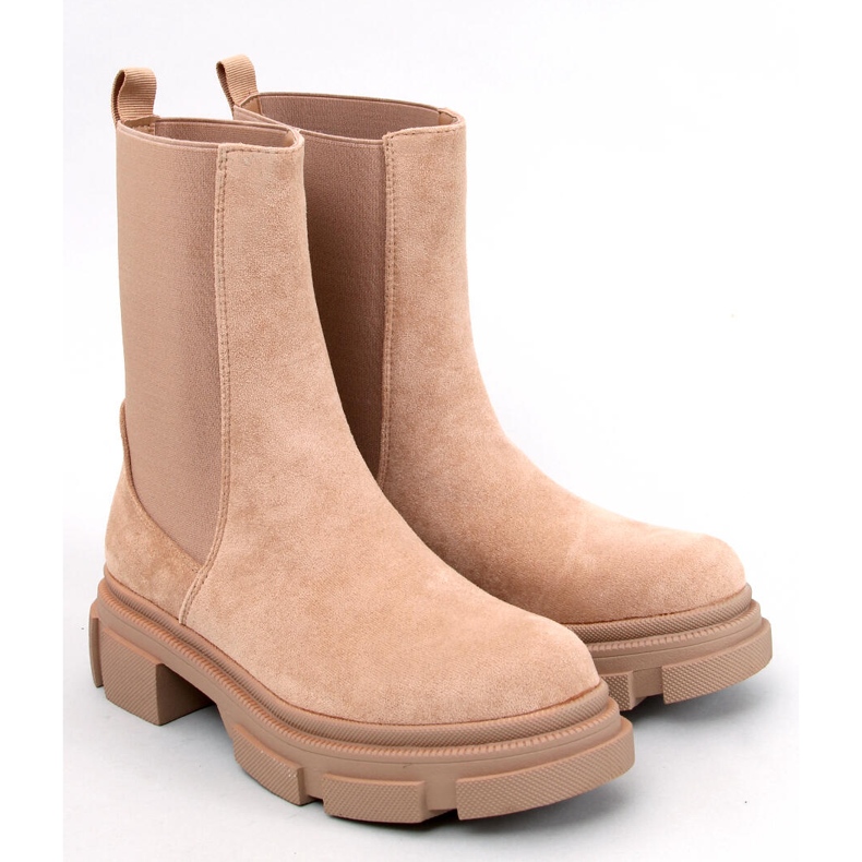 Botas Chelsea altas Magers caqui beige 1 Botas Chelsea altas Magers caqui beige 1