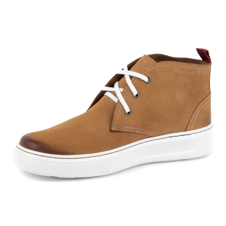 Zapatos chukka hombre piel KAMPOL 109/410 Sw marrón beige 1
