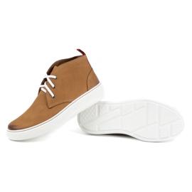 Zapatos chukka hombre piel KAMPOL 109/410 Sw marrón beige 3