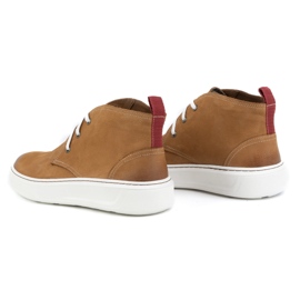 Zapatos chukka hombre piel KAMPOL 109/410 Sw marrón beige 4
