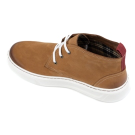 Zapatos chukka hombre piel KAMPOL 109/410 Sw marrón beige 6
