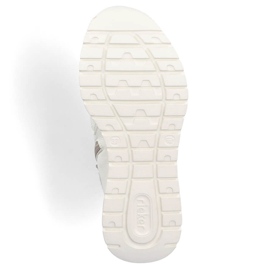 Botas deportivas aislantes para mujer, blancas, Rieker M6010-80 blanco 2