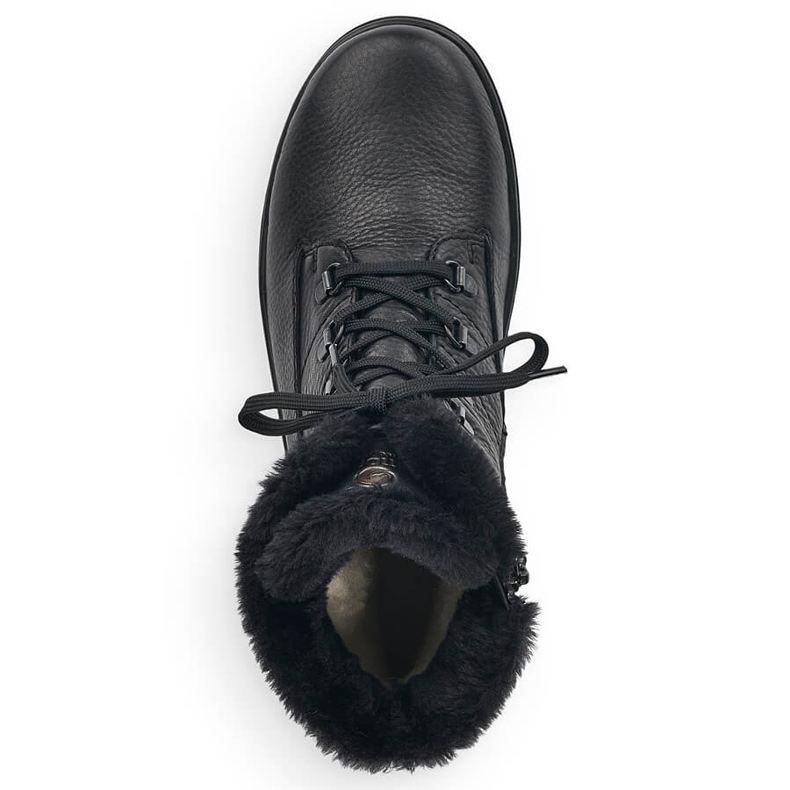 Botas de mujer de piel con aislamiento negro Remonte R8480-01 1