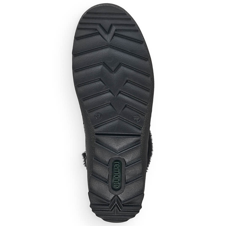 Botas de mujer de piel con aislamiento negro Remonte R8480-01 2