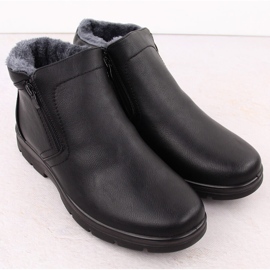 Botas aislantes para hombre con cremallera, negras Unisoft 8005 negro 2